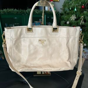 Authentic Prada Vitello Shine Satchel